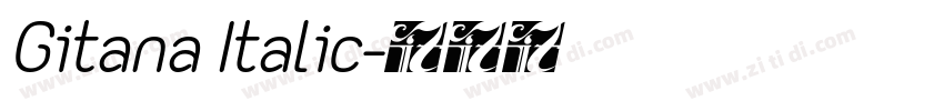 Gitana Italic字体转换